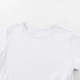 thumbnail image 5 of Aihuaihua Toddler Shirts Girls 4t Cotton Soft Crew Neck Short Sleeve Tshirt Basic Tops Casual Tees for Summer White 18-24 Months, 5 of 7