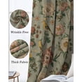 thumbnail image 6 of Vintage Spring Floral Black Out Curtains 54 Inch Long, Short Curtains for Small Window, Farmhouse Flowers Green Vintage Room Darkening Farmhouse Window Curtains for Kitchen Bedroom 42"x54" 2 Panels, 6 of 8