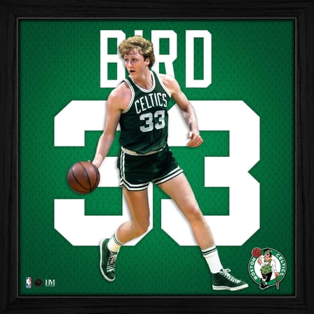 Highland Mint Larry Bird Boston Celtics Impact Jersey Frame