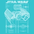 thumbnail image 2 of Girls Star Wars TIE Fighter Schematic T Shirt, 2 of 4