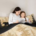thumbnail image 4 of Castle Fairy Safari Bear Full Size Comforter Sets 3-Piece,Woodland Animal Bedding Comforter Set,Black Cream,Black Reversible,1 Comforter and 2 Pillowcases, 4 of 6