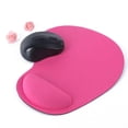 thumbnail image 4 of Mouse Pad with Wrist Rest Support - SJY Ergonomic Mouse Pad Mat, Memory Foam Mouse Mat for Office Work, Gaming and etc.- Rose Red, 4 of 7