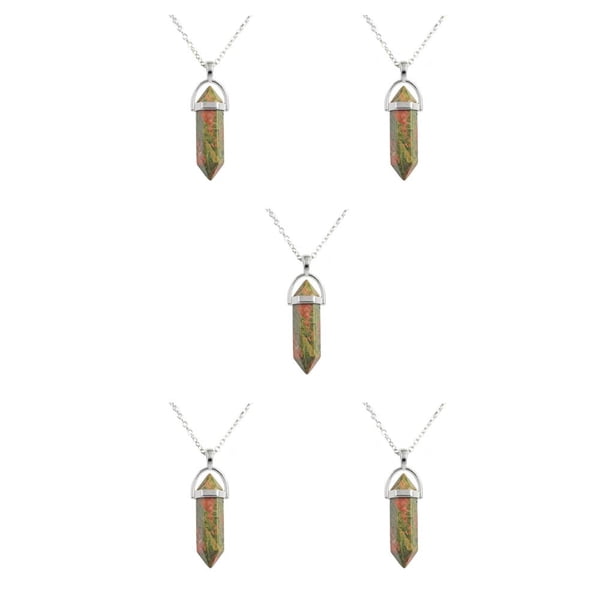 Minnieouse Abalorio de columna hexagonal, regalos de aniversario hechos a mano, colgantes colgantes, abalorios de cristal, artesanal, llaveros, Type2 NO2 Minnieouse CBP468197