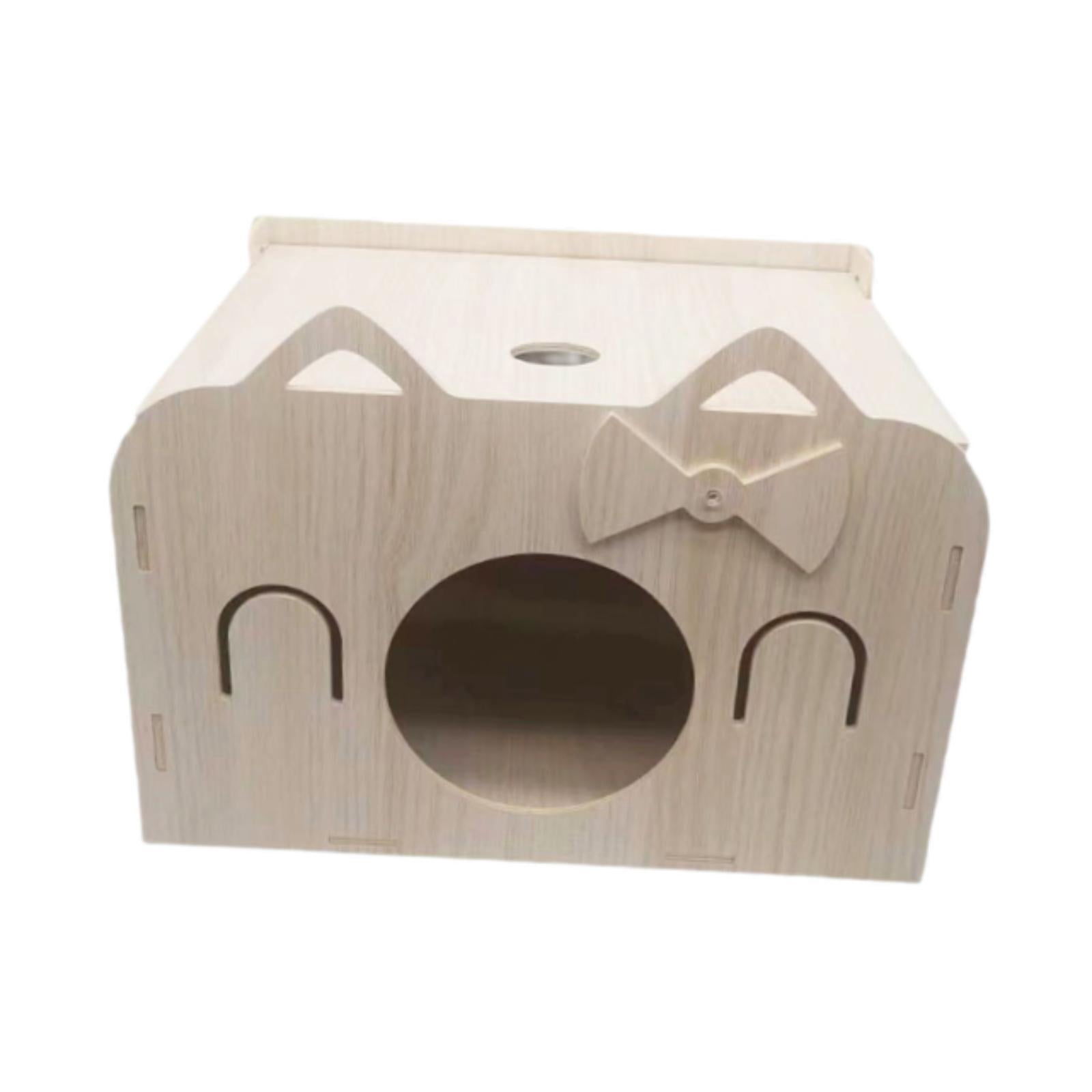 Fzaqwen Hamster Hideout House Cage Accessory Guinea Pig Hiding Room Hideaway Landscaping