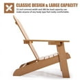 thumbnail image 2 of CRO Decor Adirondack Chair with Cup Holder and Fade-Resistant Plastic Wood-Brown, 2 of 14