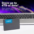 thumbnail image 4 of SSD interno Crucial BX500 1TB 3D NAND SATA 2.5 pulgadas, 4 of 6