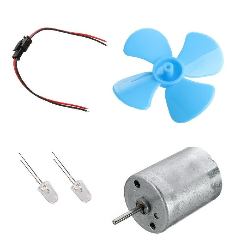 ZPAQI DIY Kits 6-9V Wind Turbine Micro Motor/ Mini Blue Leaf