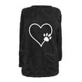 thumbnail image 5 of Aboser Womens Oversized Sherpa Pullover Fuzzy Fleece Heart Print Loungewear Casual Long Sleeve Sweatshirt Fall 2026 Cute Tops Warm Plush Long Shirts with Pockets, 5 of 5