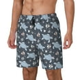 thumbnail image 2 of Balery Turtle Mens Swim Trunks Swim Shorts for Men Quick Dry Inseam Beach Shorts with Compression Liner Pocket-Small, 2 of 9