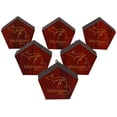 thumbnail image 1 of IBA Indianbeautifulart Boutons Gravés Rouges 10 Pcs Meubles Boutons en Bois Festonné Tiroir Rustique, 1 of 3