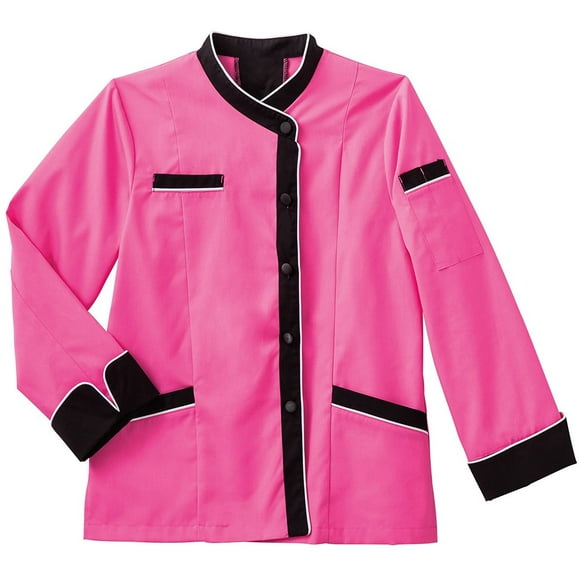 Five Star 18038 Womens LS Executive Chef Coat Shocking Pink X-Small