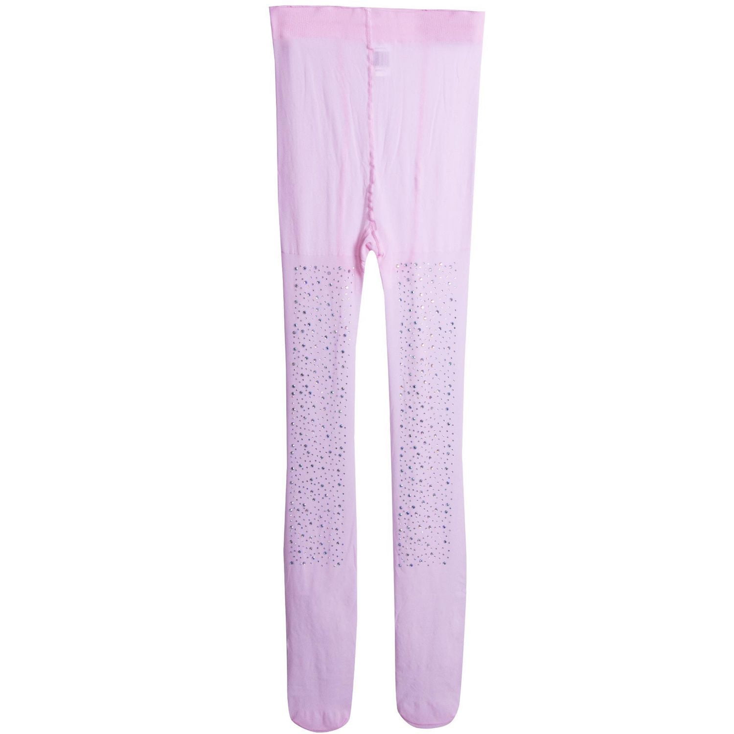 RHINESTONE OPAQUE TIGHTS - PINK