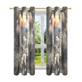 thumbnail image 7 of Yayeee Window Curtains Set of 2 for Living Room Light Filtering 63"x52", Watercolor Space, 7 of 7