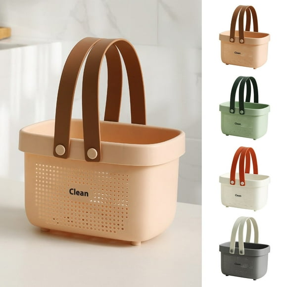 Home Decor Clearance Bath Shower Basket Portable Storage Puff Shower Caddy Storage Basket Bathroom Decor