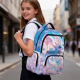 thumbnail image 3 of Yspwyqan Cherry Blossom Baby Dragon Teen Boys Backpack, 600D Durable Polyester School Bag, 17 Inch Large Capacity Laptop Backpack with Front Pocket for Middle High School Hiking, 3 of 7