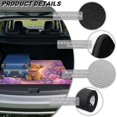 thumbnail image 6 of FOR U DESIGNS Pink Highland Cattle Flower Print Car Trunk Mat Universal Durable Protection Non-Slip Cargo Liner All Weather Stylish Rear Trunk Liner for Most Car Models, 6 of 7