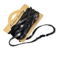 thumbnail image 4 of Rongfmy 5Yd Sequins Paillette Ribbon Braid Lace DIY Sewing Clothing Black, 4 of 9