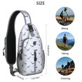 thumbnail image 5 of Crossbody Sling Backpack for Women Men Whales Vector Image Shoulder Sling Crossbody Casual Chest Bag for Travel Sports Running Hiking, 5 of 6