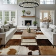 thumbnail image 4 of 5x7 Washable Area Rug, Denim Cow Non-Slip Large Rectangle Rug for Living Room Bedroom, Western Cowboy Indoor Floor Mat for Home Decor, 4 of 9