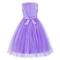 thumbnail image 4 of Uhnice Sequin Sleeveless Tulle Mesh Flower Girl Party Dress (Purple, 5 Years/130), 4 of 7
