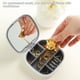 thumbnail image 4 of Mini joyero organizador de pendientes, estuche de viaje para joyas del hogar con lápices labiales de espejo, almacenamiento de múltiples Ropa, zapatos y accesorios Miscelánea Gris blanco Guardurnaity AP011928-01B, 4 of 6
