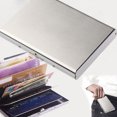 thumbnail image 3 of TABLZONE Mens Metal Wallet Credit Card Holder 1Set featuring RFID Blocking for Travel, 3 of 8