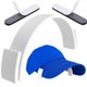 thumbnail image 5 of Sombrero Doblador Ajustable Sombrero Moldeador para Una Curva Perfecta (blanco), 5 of 9