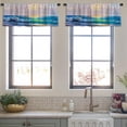 thumbnail image 4 of LALILO Kitchen Curtain Valance Young Couple Sunset Yacht Rod Pocket Window Curtain 52"x 18" Set of 2, 4 of 7