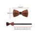 thumbnail image 3 of CORBATA DE LAZO AJUSTABLE DE VELVET INSPIRAR CHIC PARA HOMBRES, PRE-ATADA, TAMAÑO ÚNICO, NARANJA OSCURO, PARA PROM Y BODA, 3 of 4