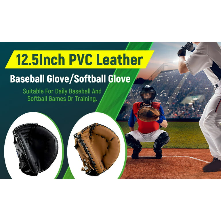  Kids Baseball Glove Soft PU Leather Cushion Left Hand