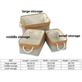 thumbnail image 2 of Flax Storage 1pc Collapsible Fabric Storage With Handles For Cabinets Wardrobe Shelves Clothes Toys Towel Bathroom Baby Dresser Organizers And Storage Small Clothes Storage Storage for Pillows And, 2 of 3