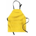 thumbnail image 1 of Bee Apron, Graphic Illustration of Honeycomb Cells Filled with Honey, Unisex Kitchen Bib with Adjustable Neck for Cooking Gardening, Adult Size, Earth Yellow Yellow, by Ambesonne, 1 of 4