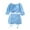 Light Blue, variant on Sngxgn Toddler Girl Fall Winter Clothes Turtleneck Puff Sleeve Tops and Skirt Set Kids Fashion Outfits(Light Blue,90)
