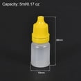 thumbnail image 2 of Uxcell 0.17 oz Empty Small Mouth Squeezable Eye Liquid Dropper Bottle Plastic Yellow 10 pcs, 2 of 6