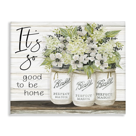 Stupell Industries French Country Charming Phrase Floral Bouquet Canvas Art, 20 x 16, by Cindy Jacobs