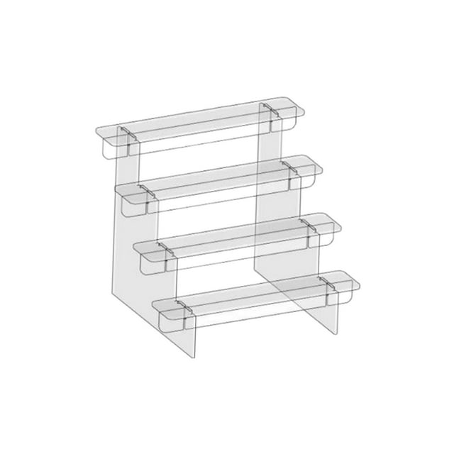 Acrylic Display Stand Acrylic Display Riser Shelves for Model Action Figure 4 Tier