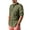 Army Green, variant on LVCBL Men's Stand-up Collar Casual Shirt Relaxed Shirt At Home White 3XL