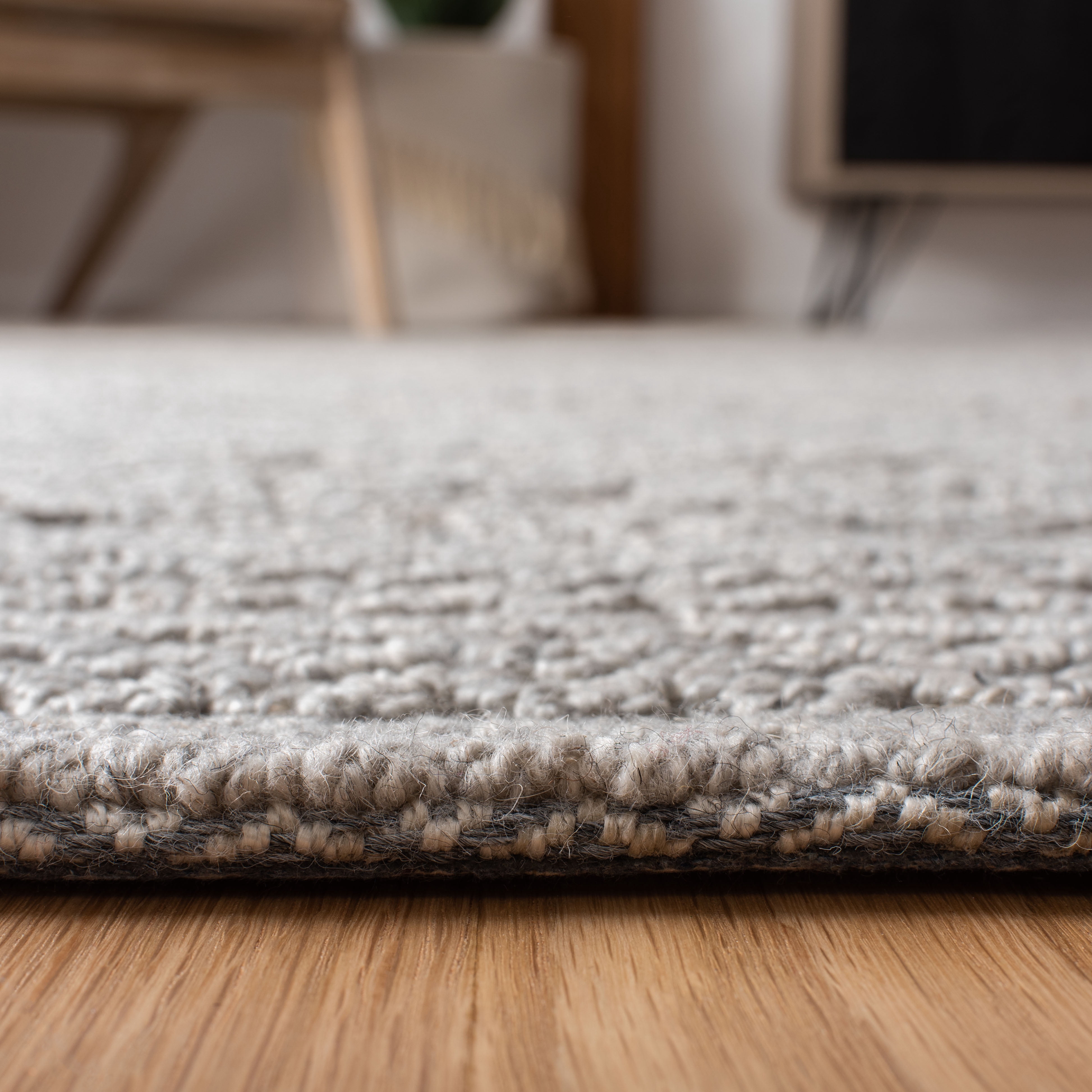SAFAVIEH Trace Willoughby Geometric Striped Area Rug, Grey/Beige, 5' x 8'