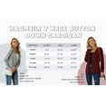 thumbnail image 4 of MLANM Womens Long Sleeve Open Front Cardigans Classic V Neck Button Down Sweaters, XL Pink, 4 of 5