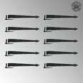 thumbnail image 2 of Renovators Supply 16 in. Pintle Hinges Black Wrought Iron Spear and Diamond Etching Set of 10, 2 of 3
