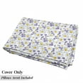 thumbnail image 5 of Floral Floor Pillow Lounger Cover, Blossoming Chamomile Wild Flower Summer Background Spring Natural Pattern, Nap Mat Printed Fabric Case for 5 Pillows, 88" x 36", White Yellow Purple, by Ambesonne, 5 of 5