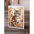 thumbnail image 2 of Carolines Treasures DAC7159GCA7P 5 x 7 in. Owyhee Bob Cat in Fall Leaves Greeting Cards - Pack of 8, 2 of 3
