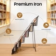 thumbnail image 5 of Book Display Rack, 6 Tier Wire Countertop Rack, Tabletop Magazine Display Racks, Wide Wire Magazine Rack, Comic Book, Book Signing Rack,for Library Classroom Picture Literature Brochure, 5 of 9