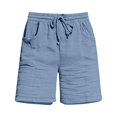 thumbnail image 6 of MYAOYI Womens Drawstring Muslin Shorts Loose Fit Gauze Summer Bottoms, 6 of 7