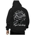 thumbnail image 6 of CONFREE Men's Hoodie Rose Prints Hoodies For Men Long Sleeve Casual Pullover Hooded Sweatshirts With Pockets, 6 of 6
