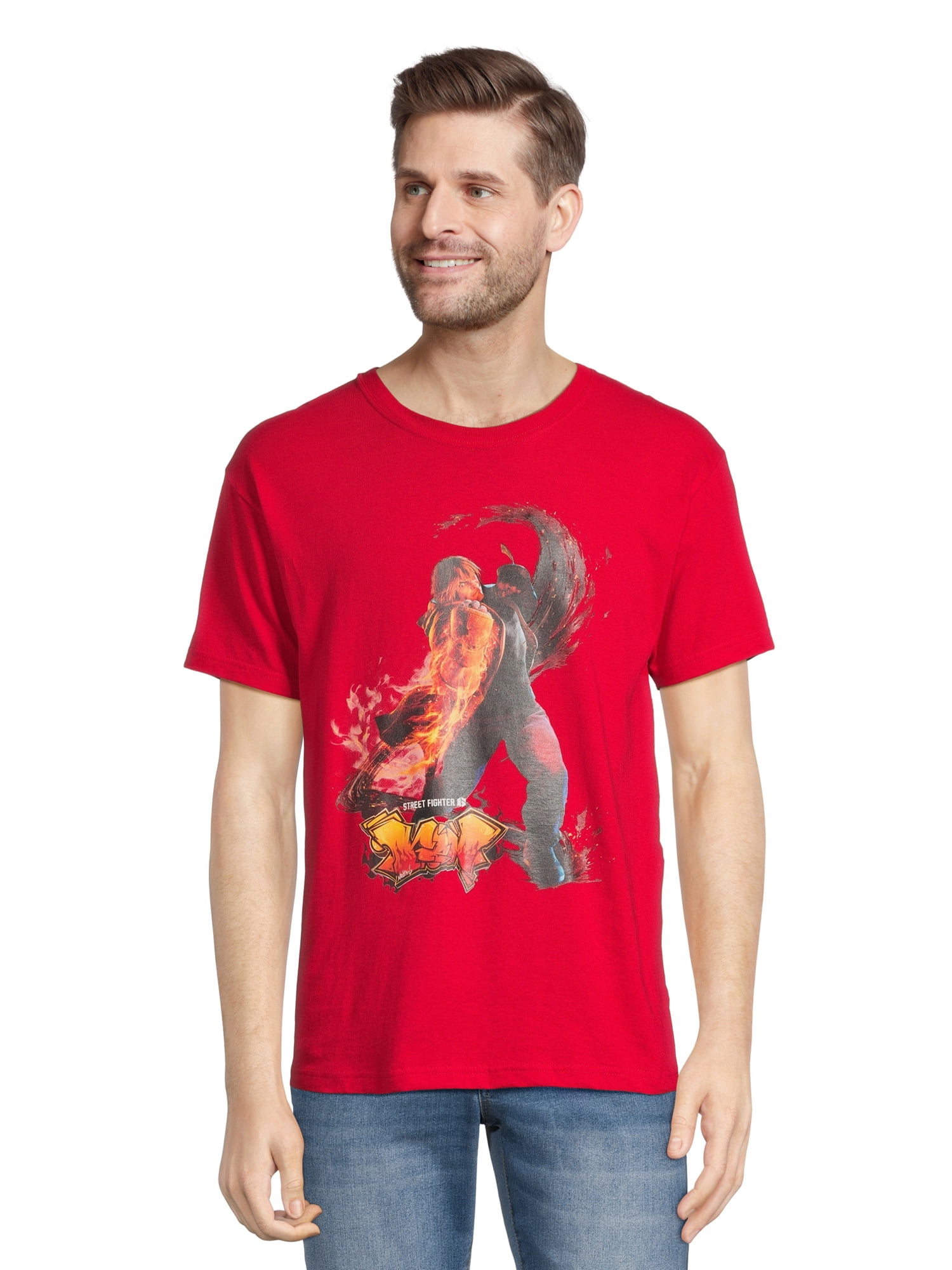 Street Fighter Men's & Big Men's Graphic Tee Shirt, 2-Pack, Sizes S-3XL