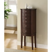 Marlot Jewelry Armoire, Merlot with Black Lining
