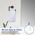 thumbnail image 6 of FUYGRCJ Matte Black Square Towel Ring, Multifunctional Toilet Paper and Hand Towel Holder for Bathroom Wall Mount, Stainless Steel Heavy Duty Towel Hanger for Shower, Kitchen, Toilet, 6 of 11