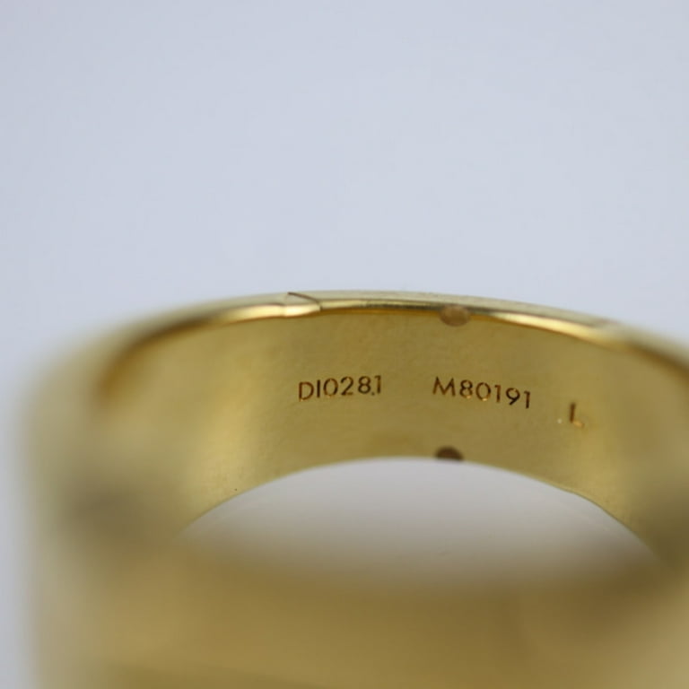 Louis Vuitton Authenticated Metal Gold Ring