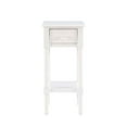 thumbnail image 4 of Linon Table d'Appoint en Bois Styers avec Rangement, Blanc, 4 of 15